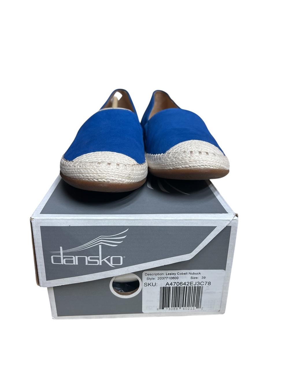 Dansko Men’s Cobalt Blue Nubuck Slip-On Loafers